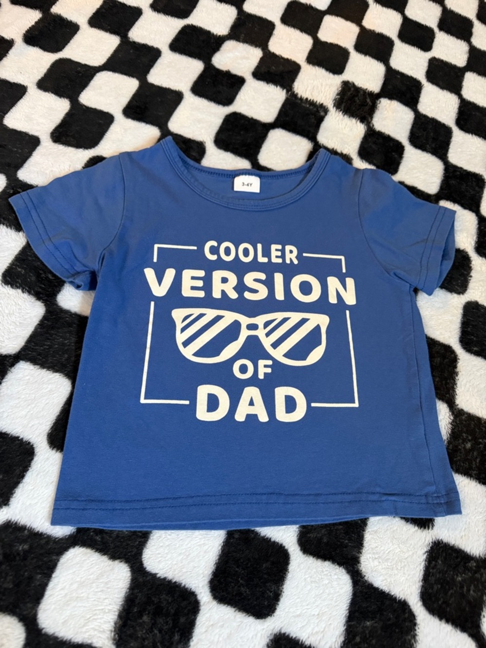Kids "Cooler Version of Dad" Tee - Blue